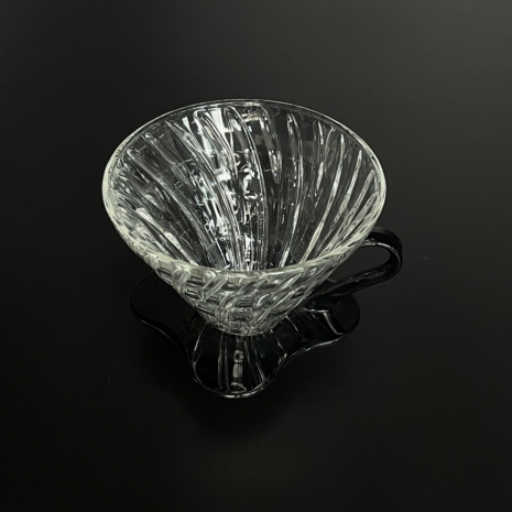 Hario V60 Glass Dripper 02 - Zwart